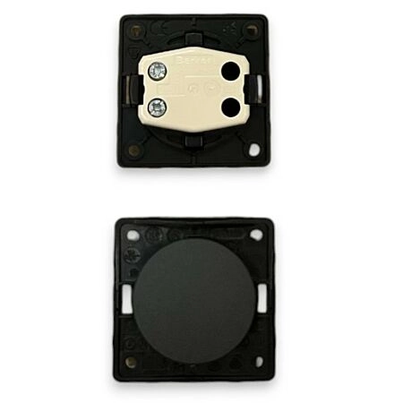 INTERRUPTOR REDONDO SIMPLES CINZA ADRIA